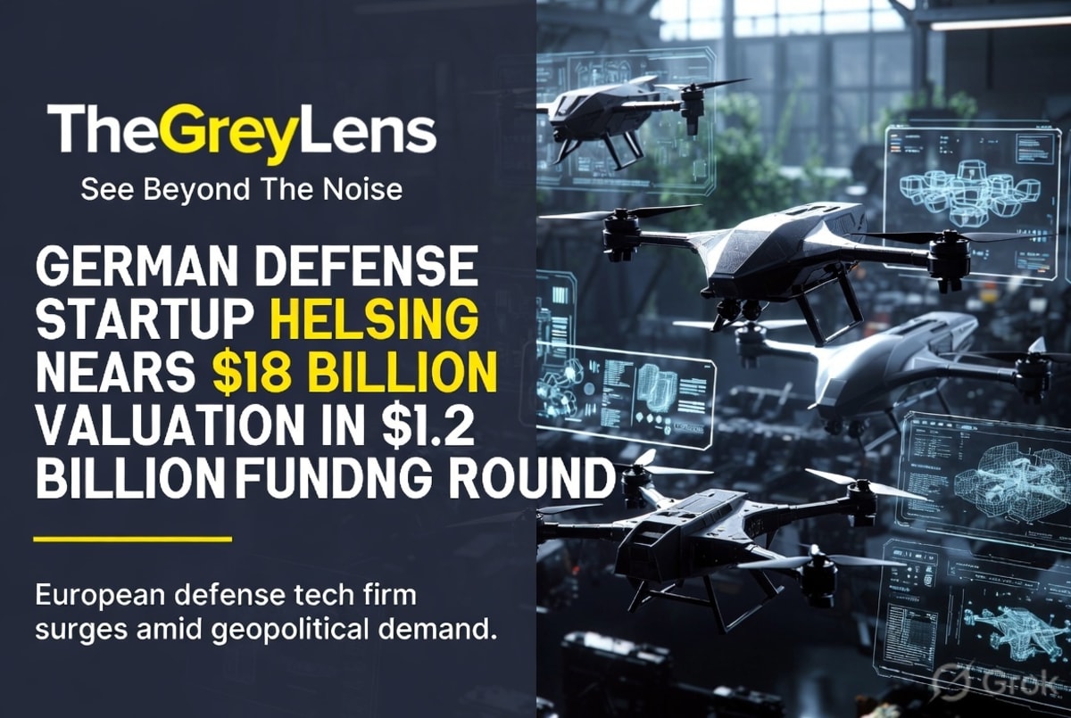 German Defense Startup Helsing Nears $18 Billion Valuation in $1.2 Billion Funding Round