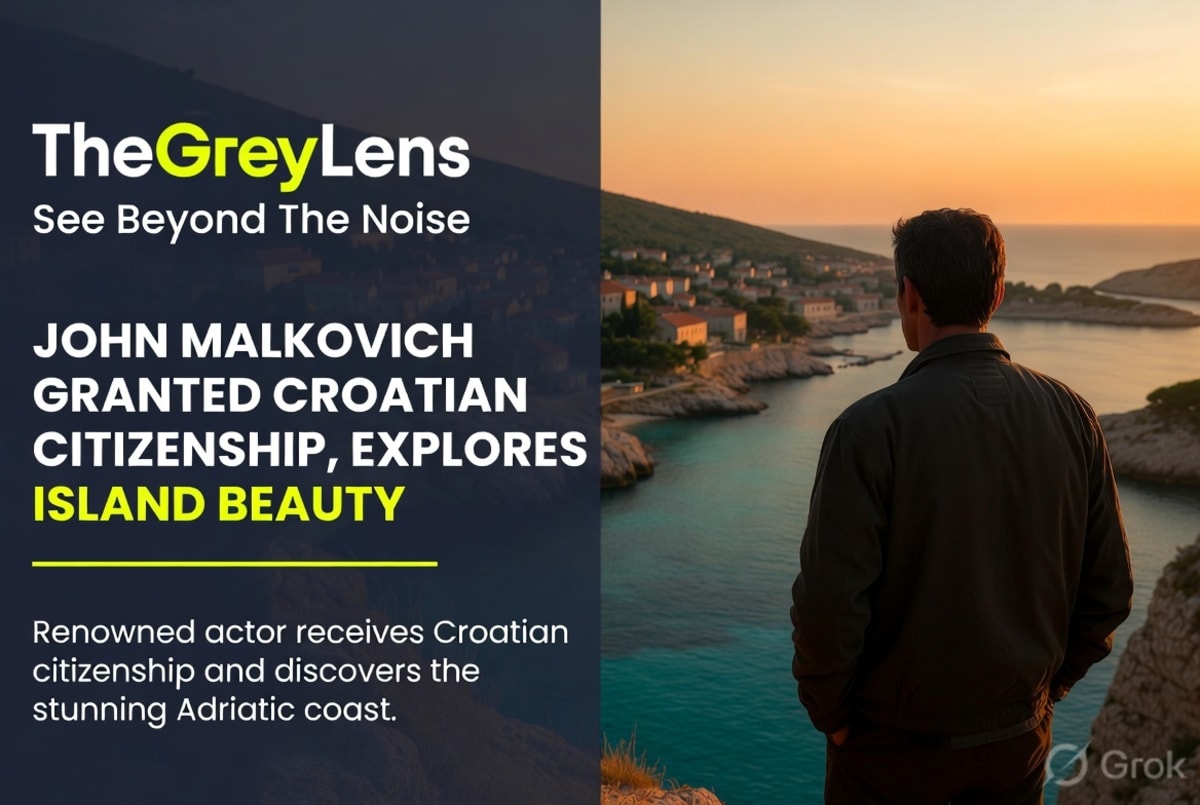 John Malkovich Granted Croatian Citizenship, Explores Island Beauty