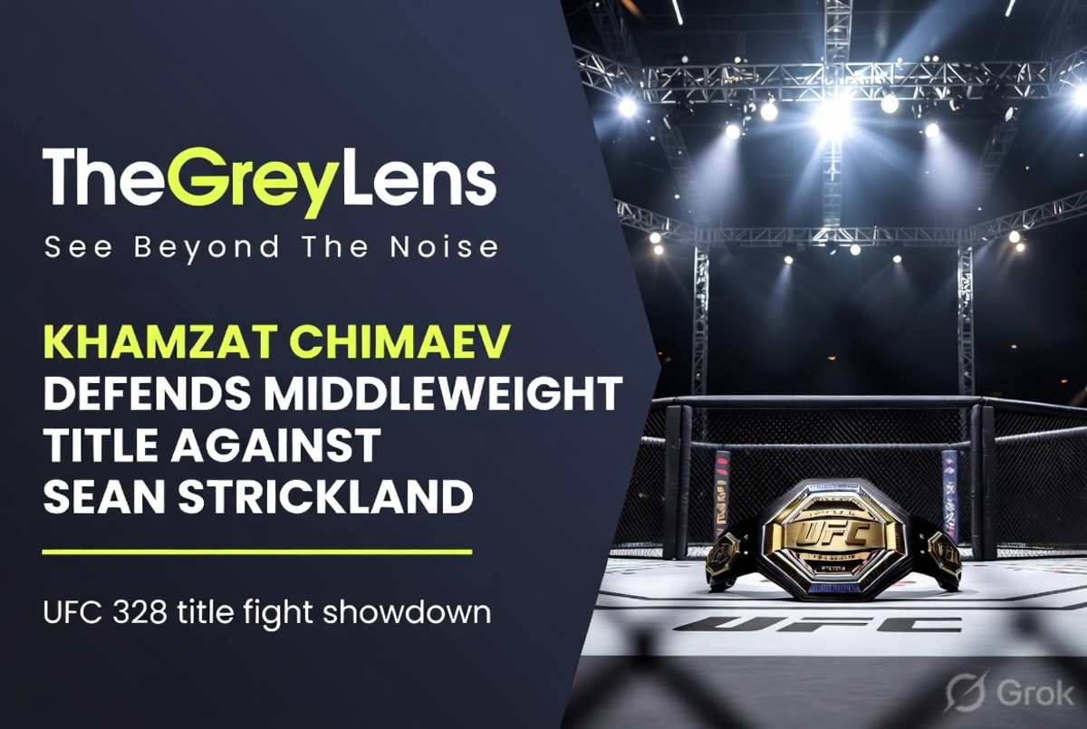 Khamzat Chimaev Defends Middleweight Title Against Sean Strickland at UFC 328