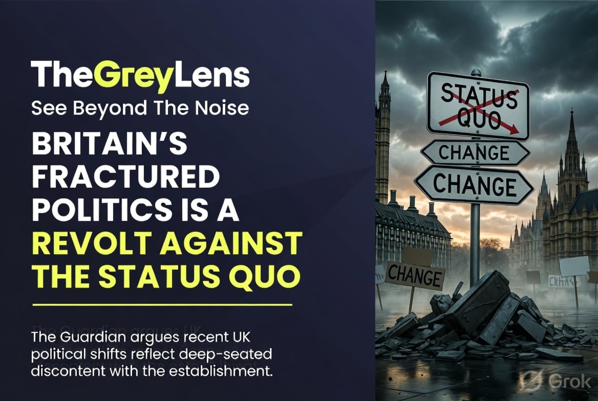 The Guardian View: Britain's fractured politics is a revolt against the status quo