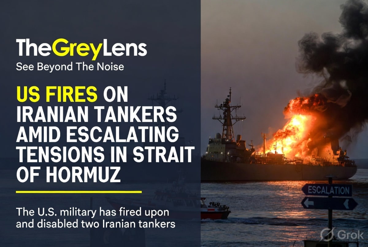 US Fires on Iranian Tankers Amid Escalating Tensions in Strait of Hormuz