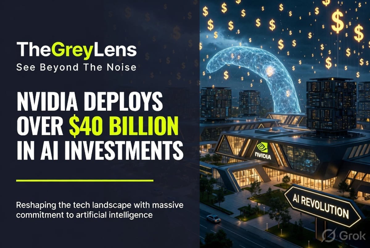 Nvidia Deploys Over $40 Billion in AI Investments, Reshaping the Tech Landscape
