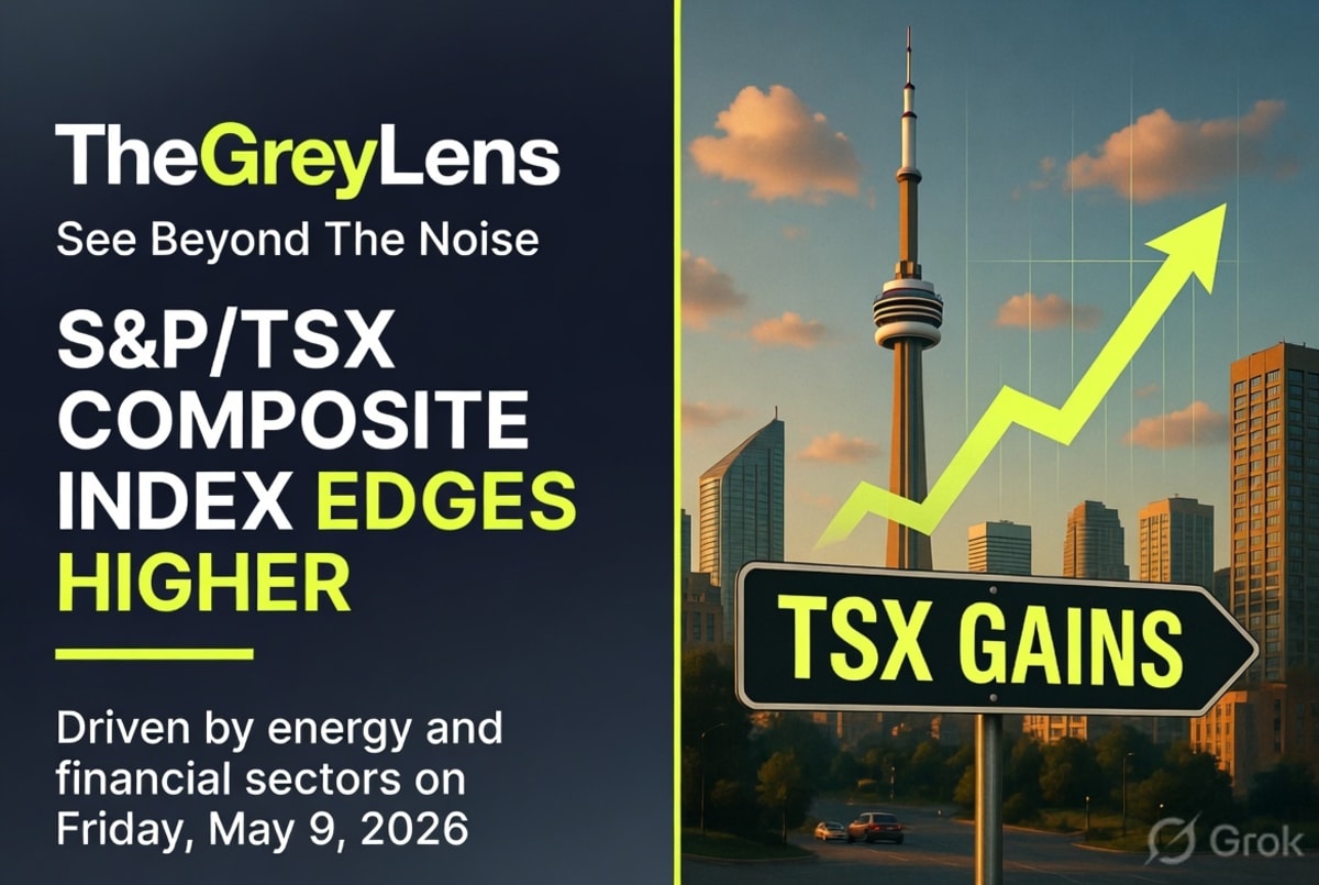 S&P/TSX Composite Index Edges Higher, Driven by Energy and Financial Sectors