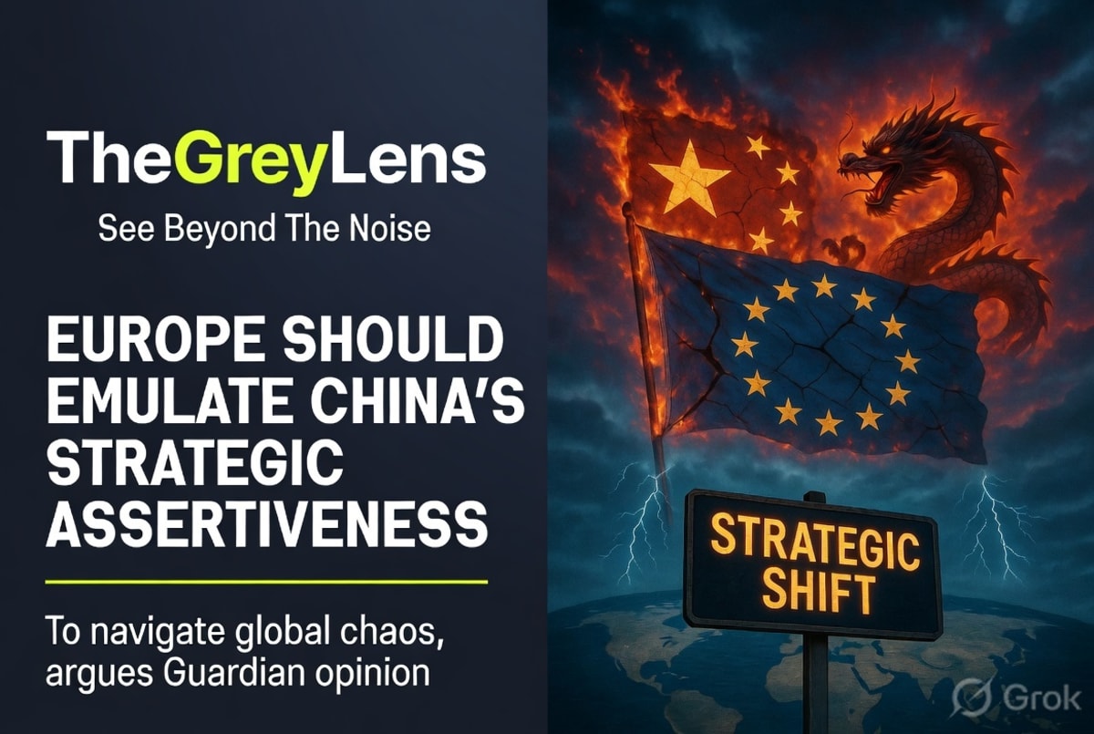 Europe Should Emulate China's Strategic Assertiveness to Navigate Global Chaos, Argues Guardian Opinion