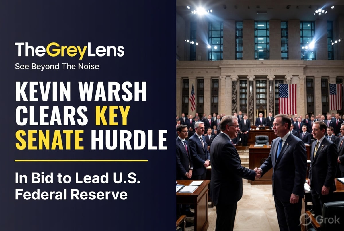 Kevin Warsh Clears Key Senate Hurdle in Bid to Lead U.S. Federal Reserve