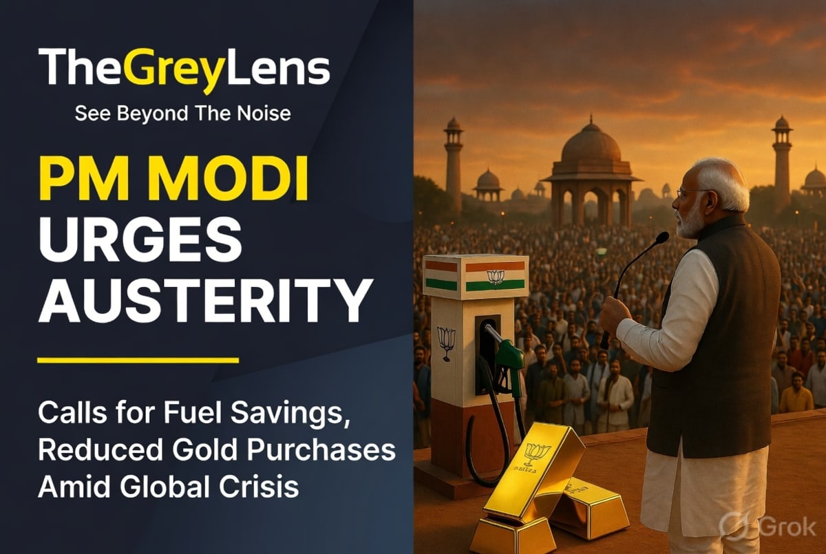 PM Modi Urges Austerity: Calls for Fuel Savings, Reduced Gold Purchases Amid Global Crisis