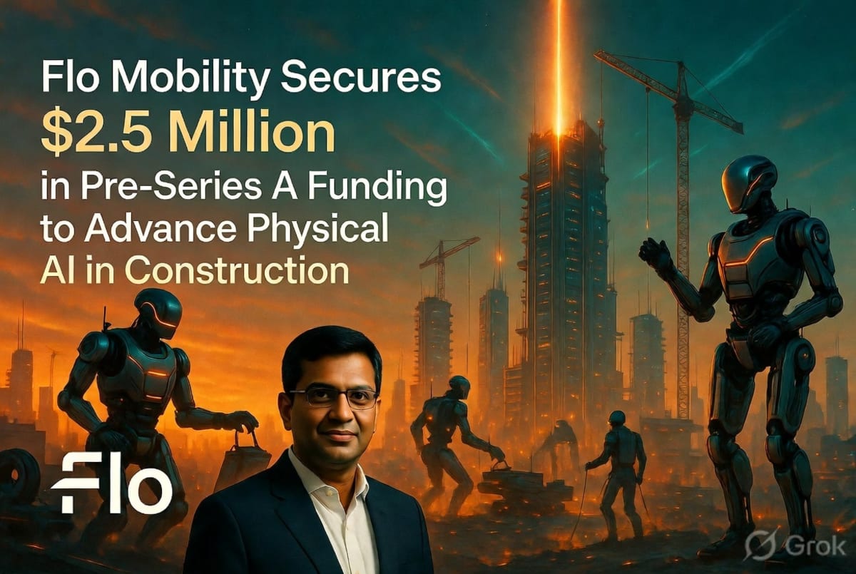 Flo Mobility Secures $2.5 Million in Pre-Series A Funding to Advance Physical AI in Construction