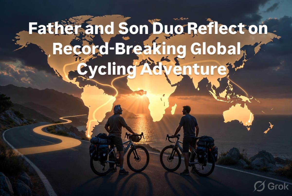Father and Son Duo Reflect on Record-Breaking Global Cycling Adventure