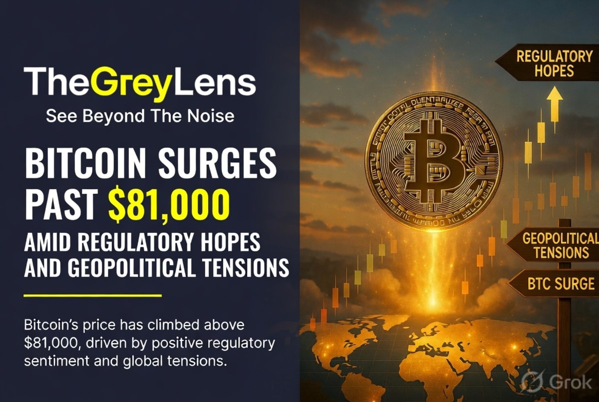 Bitcoin Surges Past $81,000 Amid Regulatory Hopes and Geopolitical Tensions
