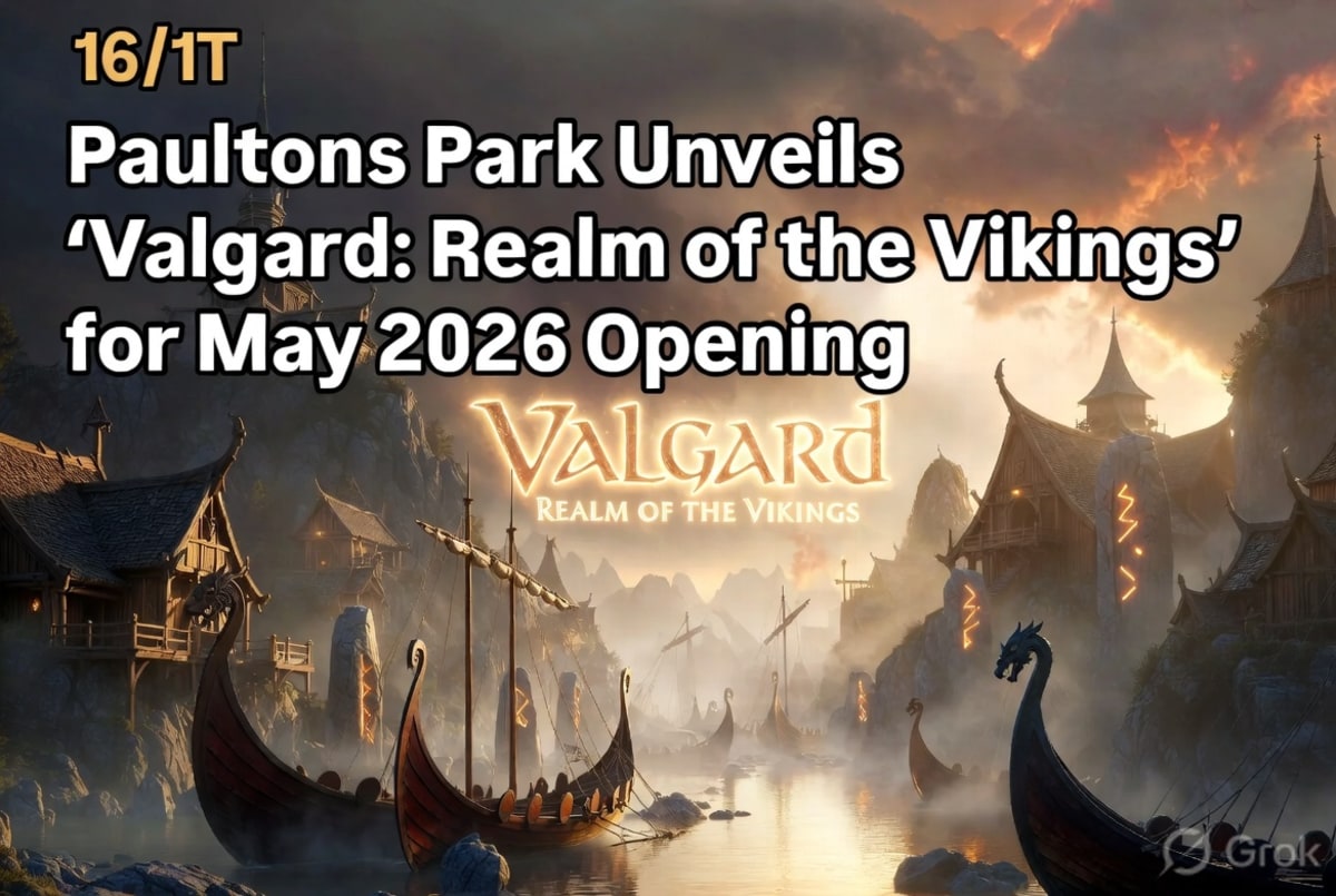 Paultons Park Unveils "Valgard: Realm of the Vikings" for May 2026 Opening