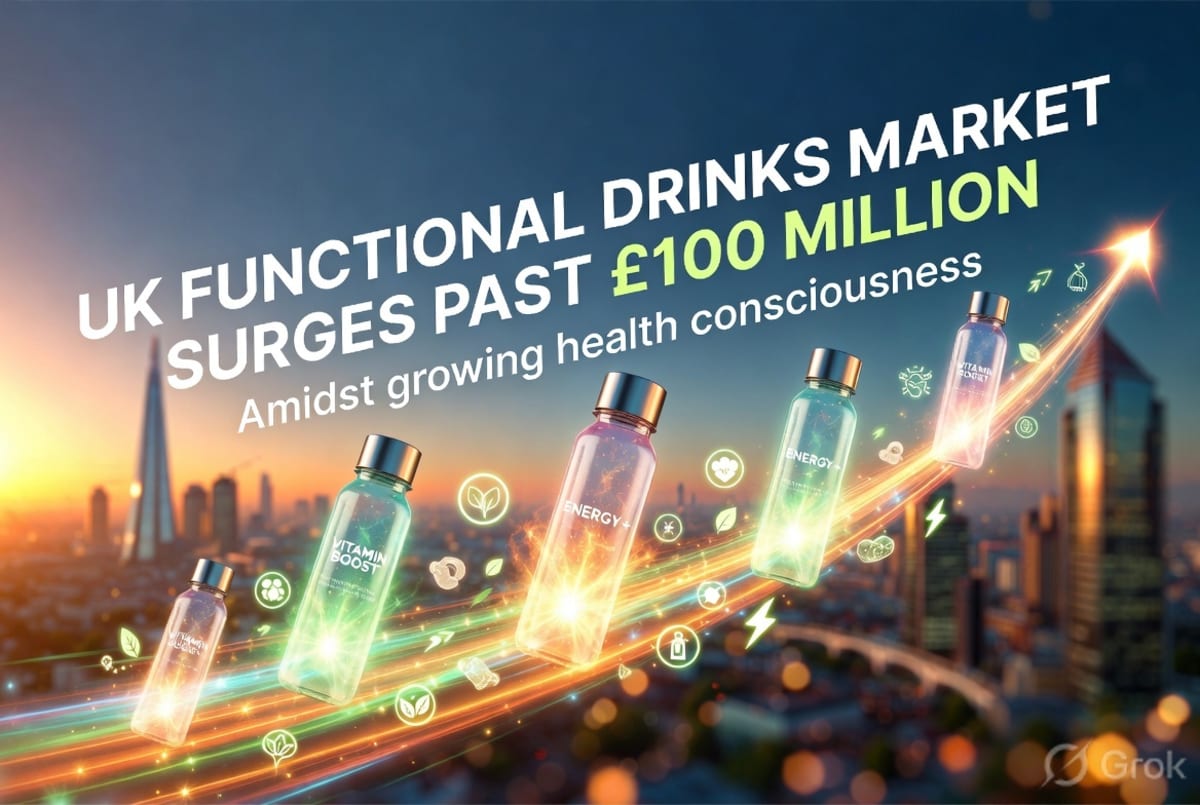 UK Functional Drinks Market Surges Past £100 Million Amidst Growing Health Consciousness