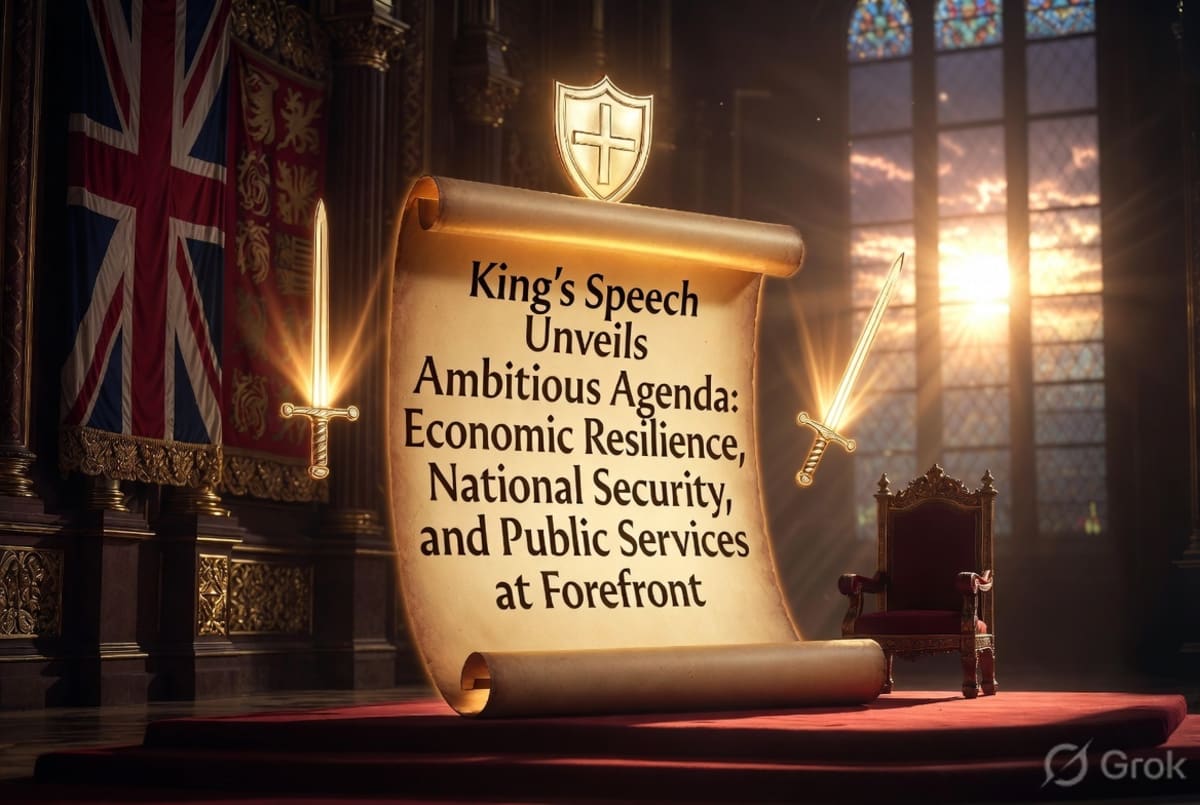 King's Speech Unveils Ambitious Agenda: Economic Resilience, National Security, and Public Services at Forefront