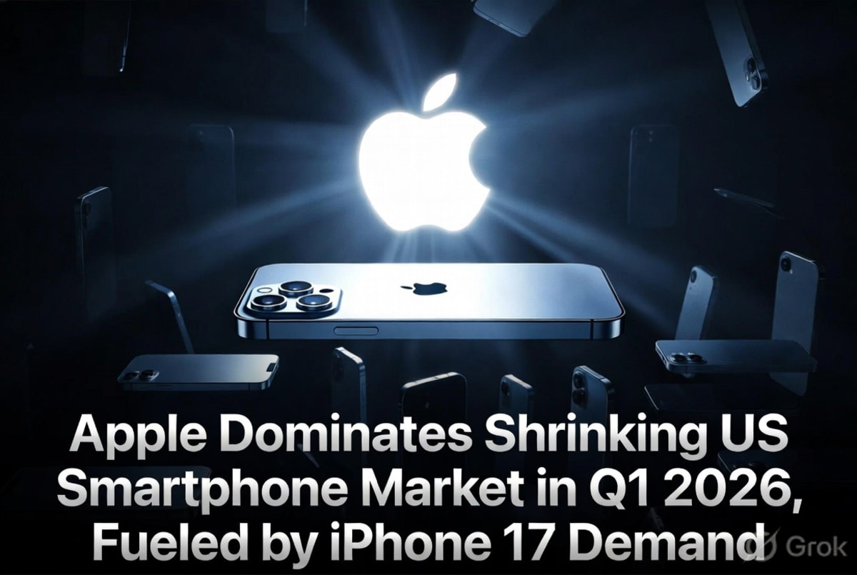 Apple Dominates Shrinking US Smartphone Market in Q1 2026, Fueled by iPhone 17 Demand