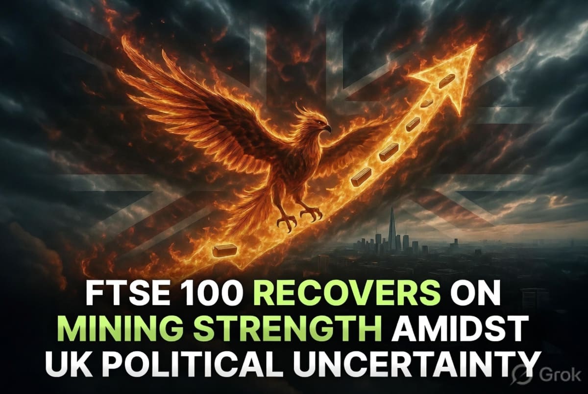 FTSE 100 Recovers on Mining Strength Amidst UK Political Uncertainty