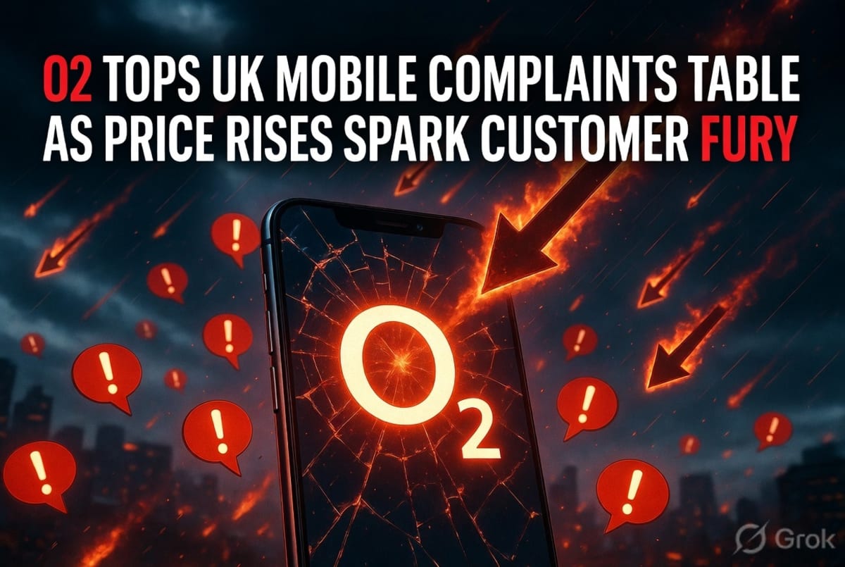 O2 Tops UK Mobile Complaints Table as Price Rises Spark Customer Fury