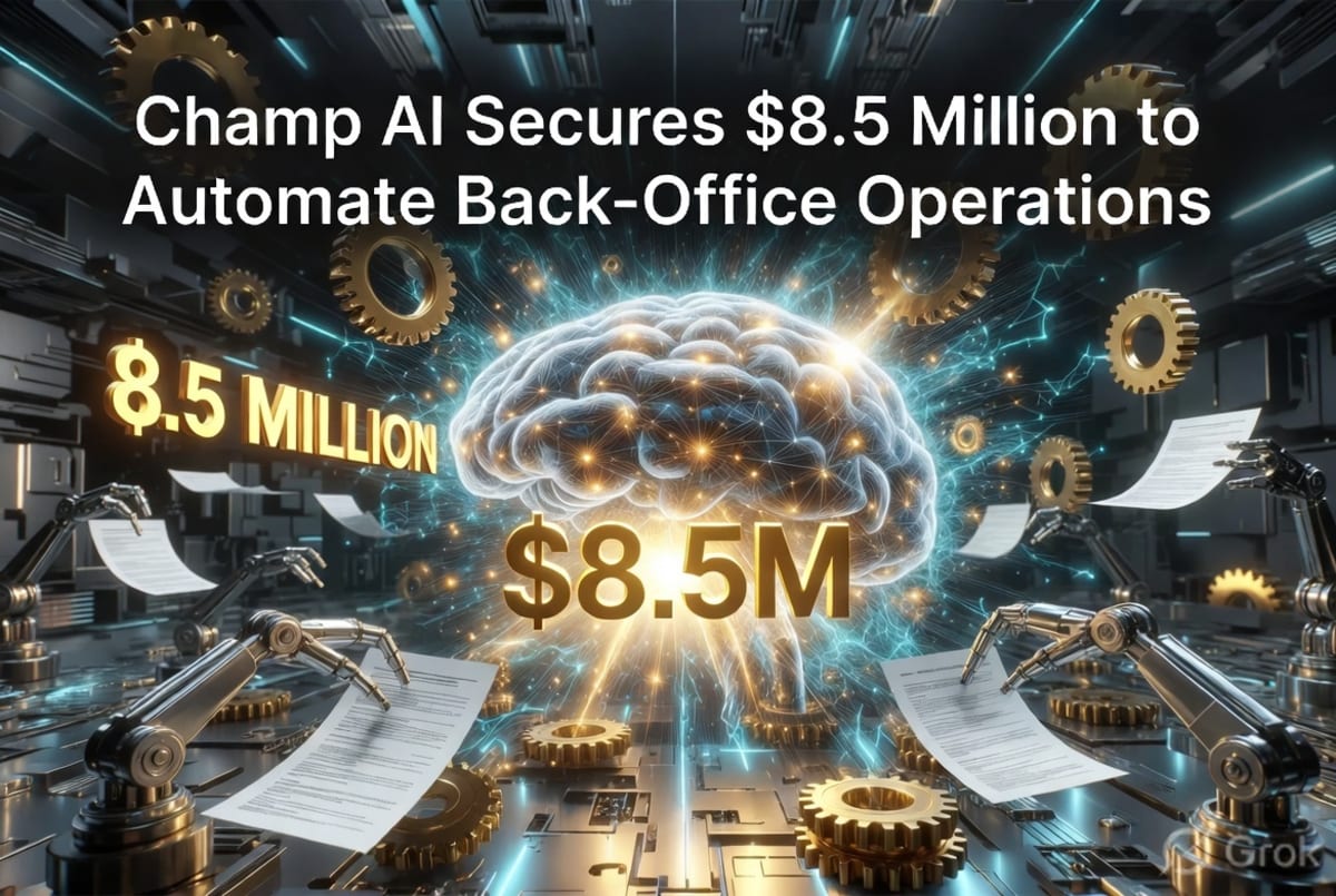 AI Startup Champ AI Secures $8.5 Million to Automate Back-Office Operations