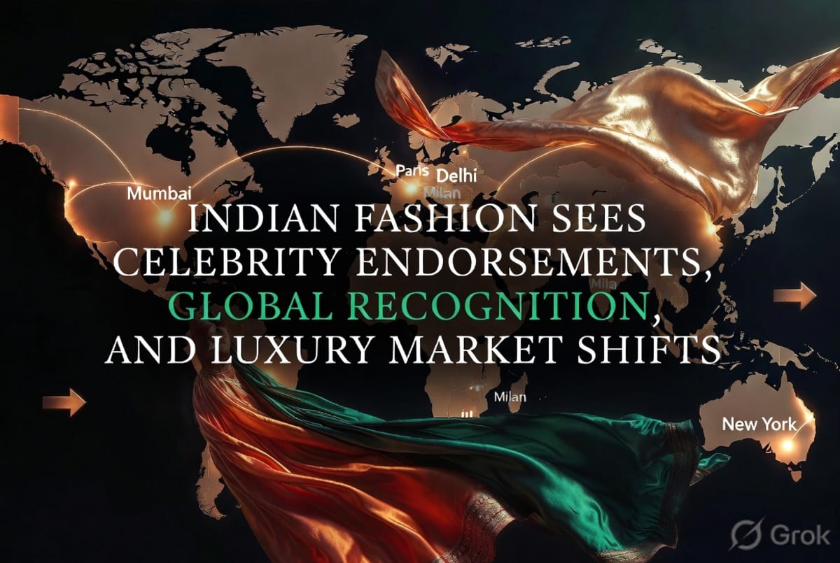 Indian Fashion Sees Celebrity Endorsements, Global Recognition, and Luxury Market Shifts