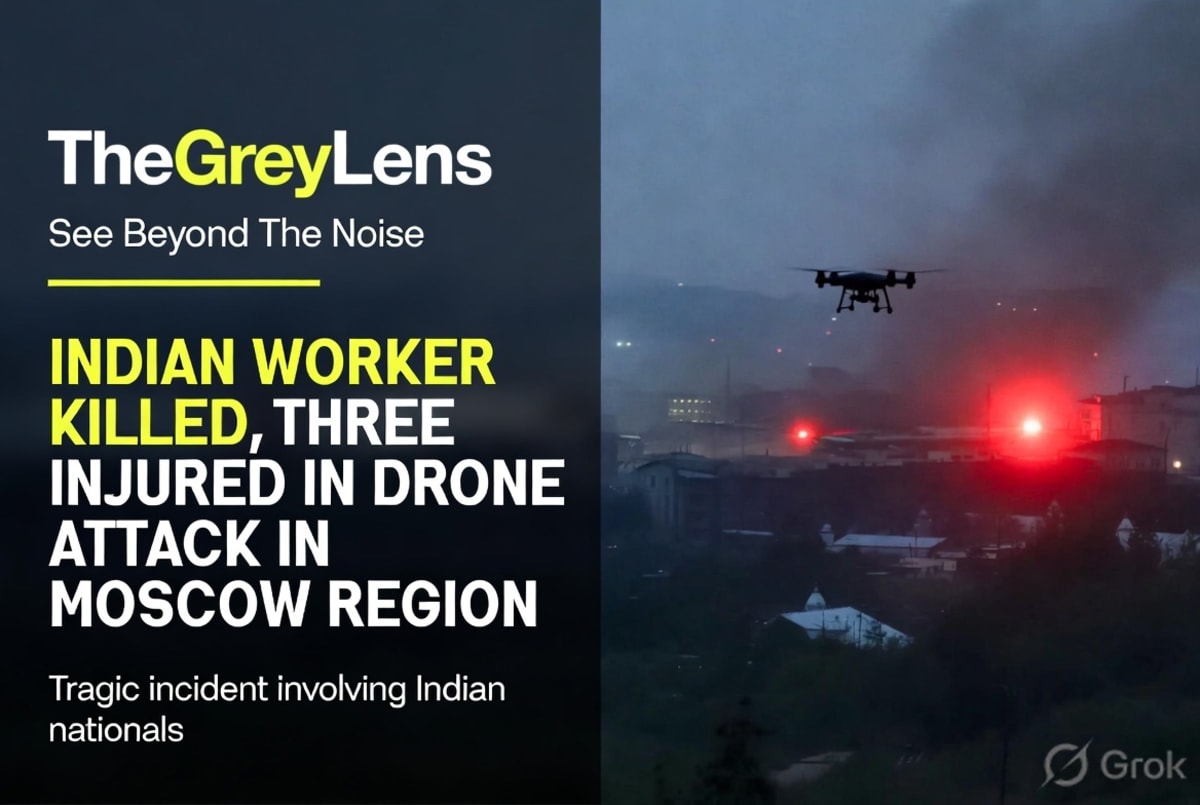 Indian Worker Killed, Three Injured in Drone Attack in Moscow Region