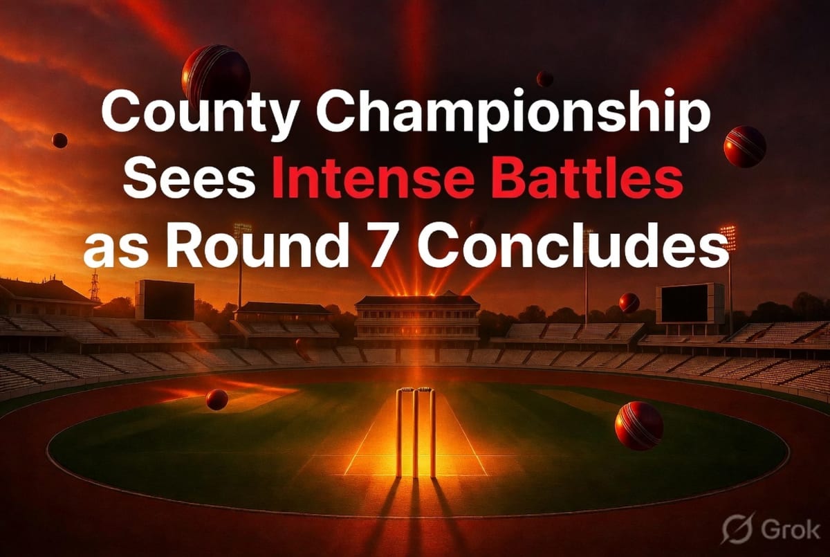 County Championship Sees Intense Battles as Round 7 Concludes