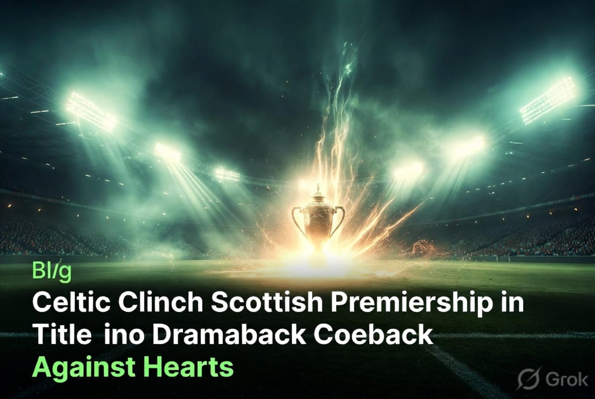 Celtic Clinch Scottish Premiership Title in Dramatic Comeback Against Hearts