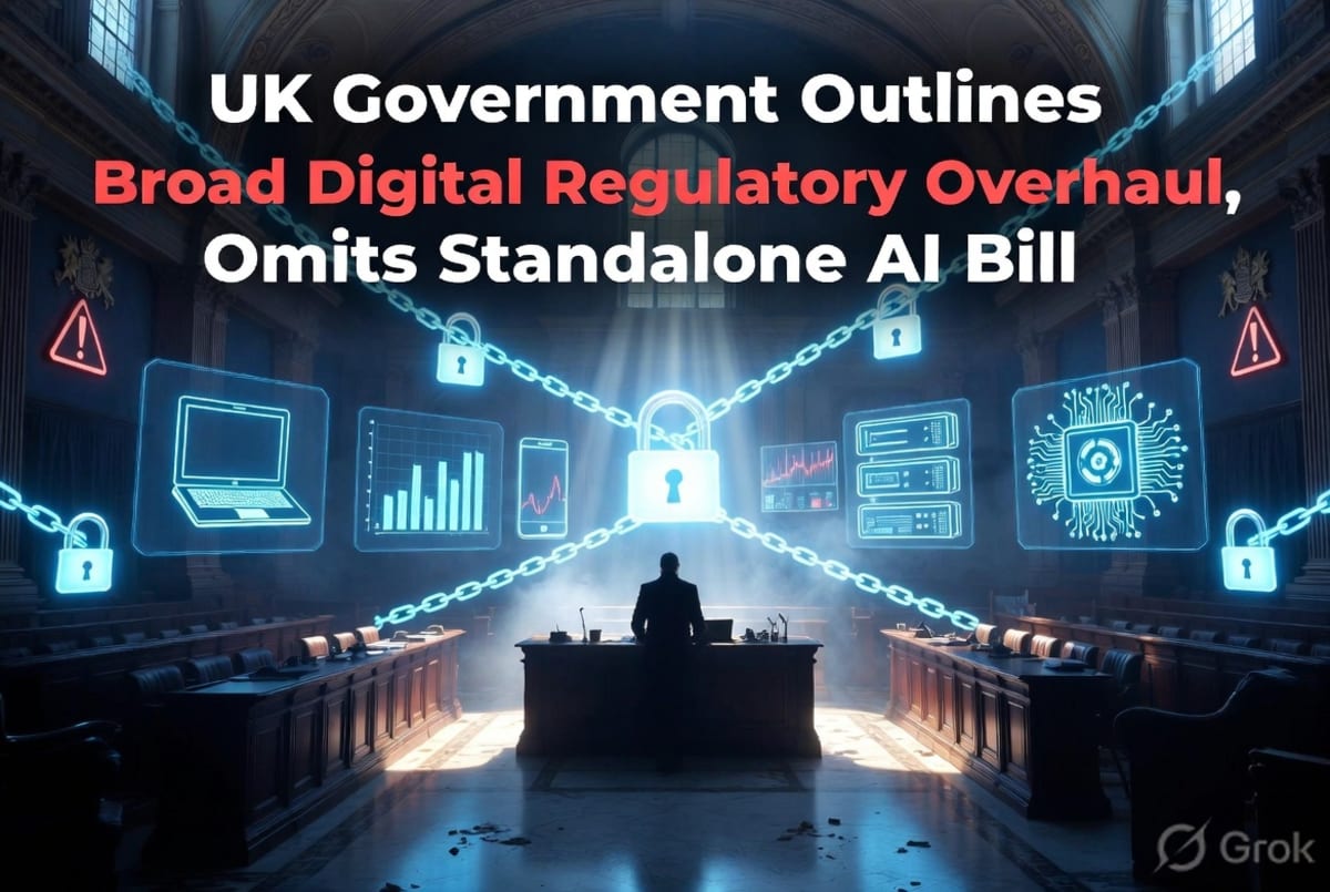 UK Government Outlines Broad Digital Regulatory Overhaul, Omits Standalone AI Bill