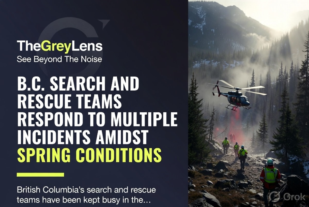 B.C. Search and Rescue Teams Respond to Multiple Incidents Amidst Spring Conditions