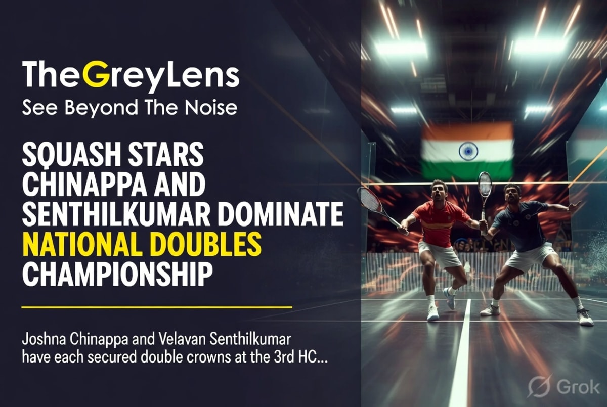 Squash Stars Chinappa and Senthilkumar Dominate National Doubles Championship