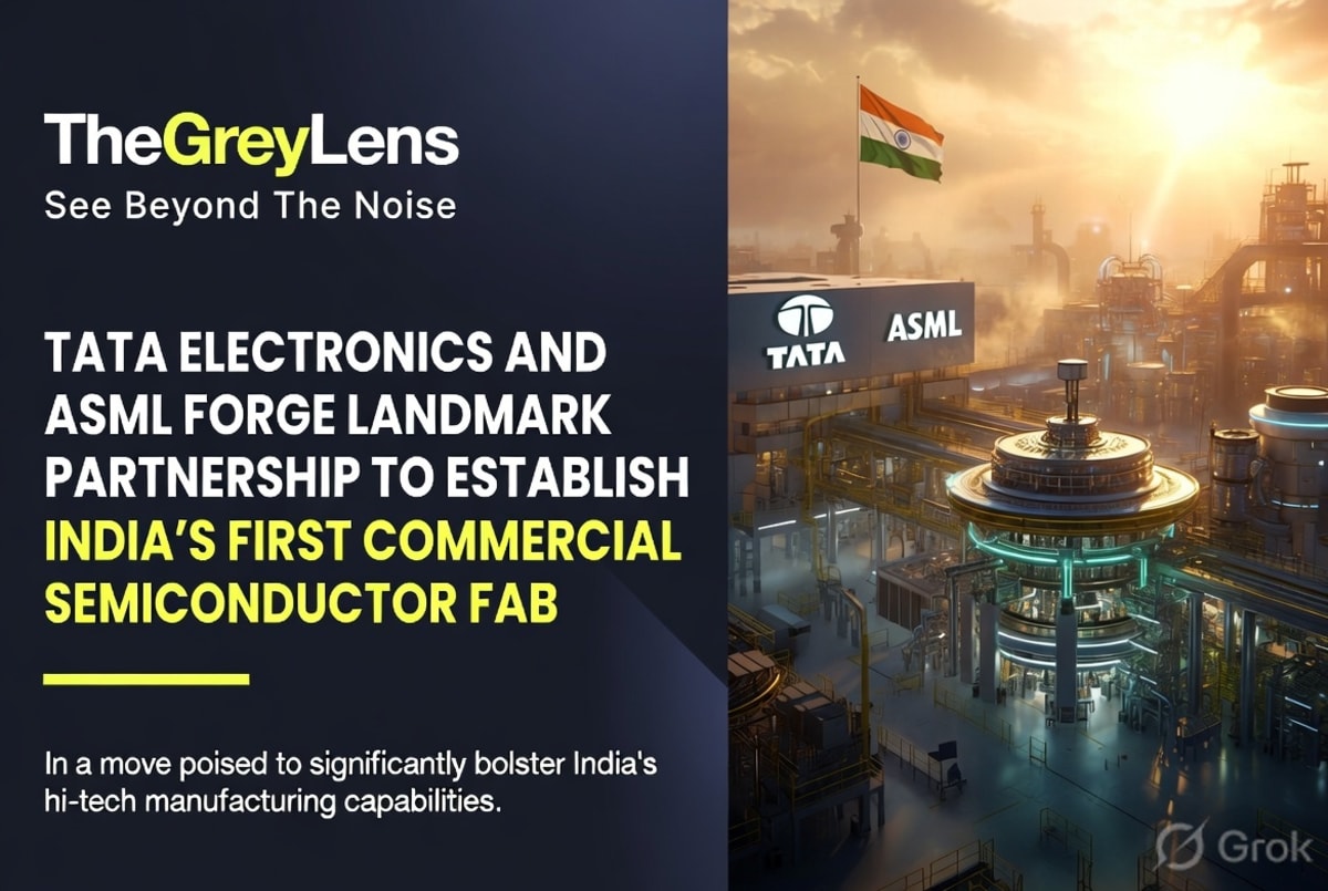 Tata Electronics and ASML Forge Landmark Partnership to Establish India's First Commercial Semiconductor Fab