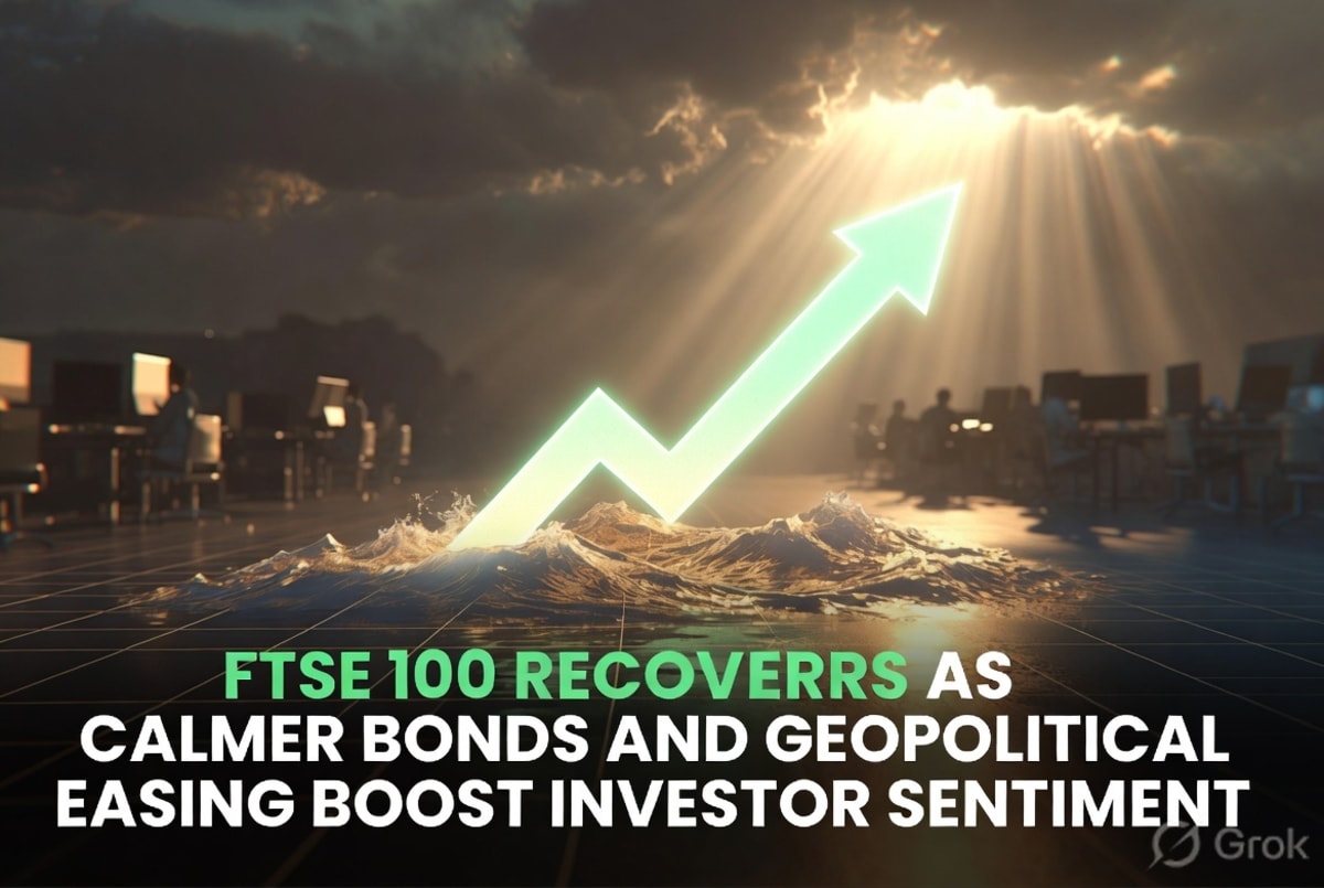 FTSE 100 Recovers as Calmer Bonds and Geopolitical Easing Boost Investor Sentiment