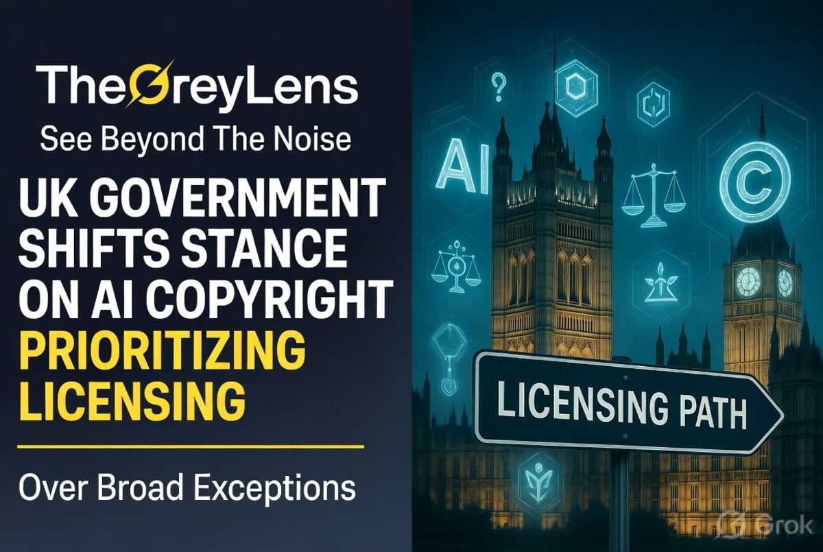UK Government Shifts Stance on AI Copyright, Prioritizing Licensing Over Broad Exceptions