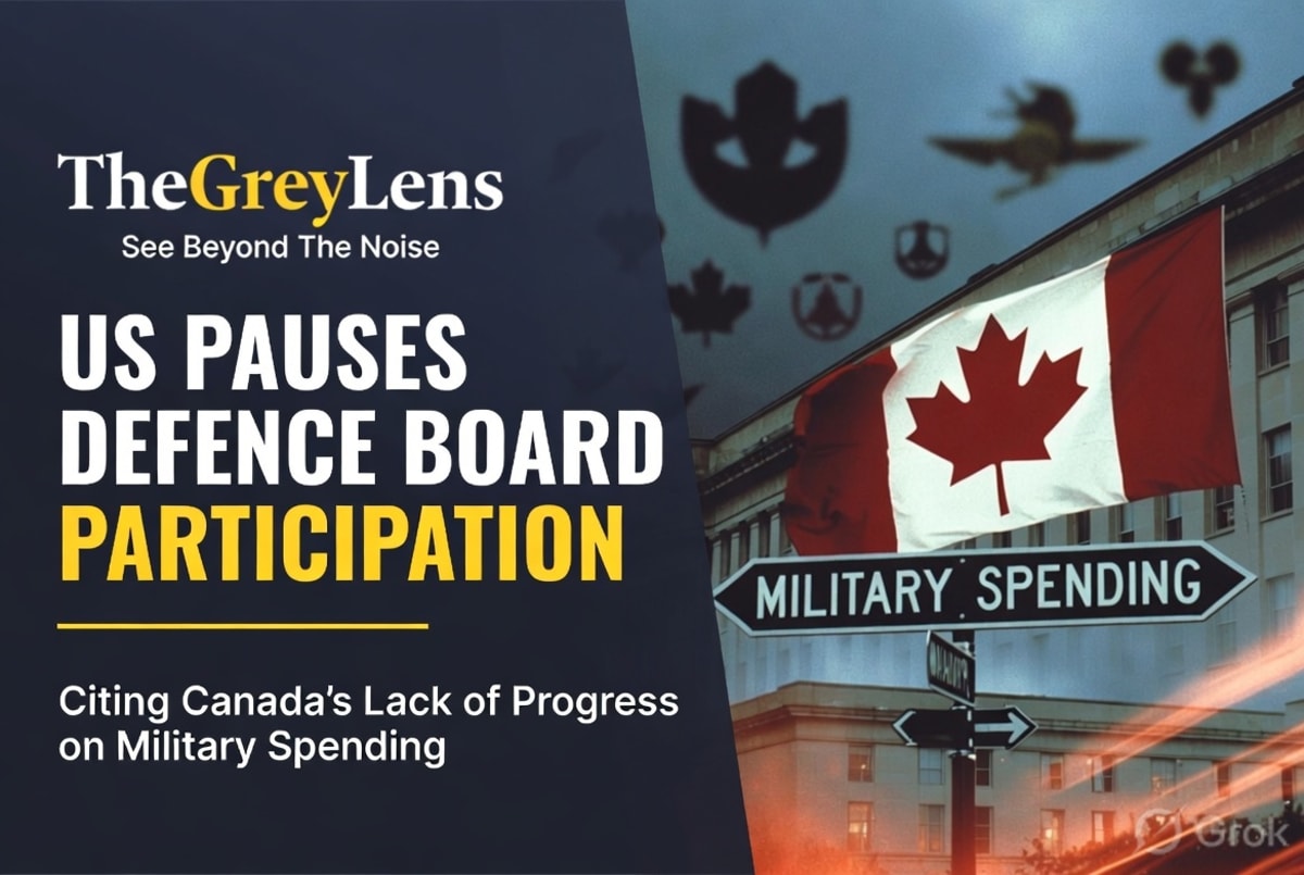 U.S. Pauses Defence Board Participation Citing Canada's Lack of Progress on Military Spending