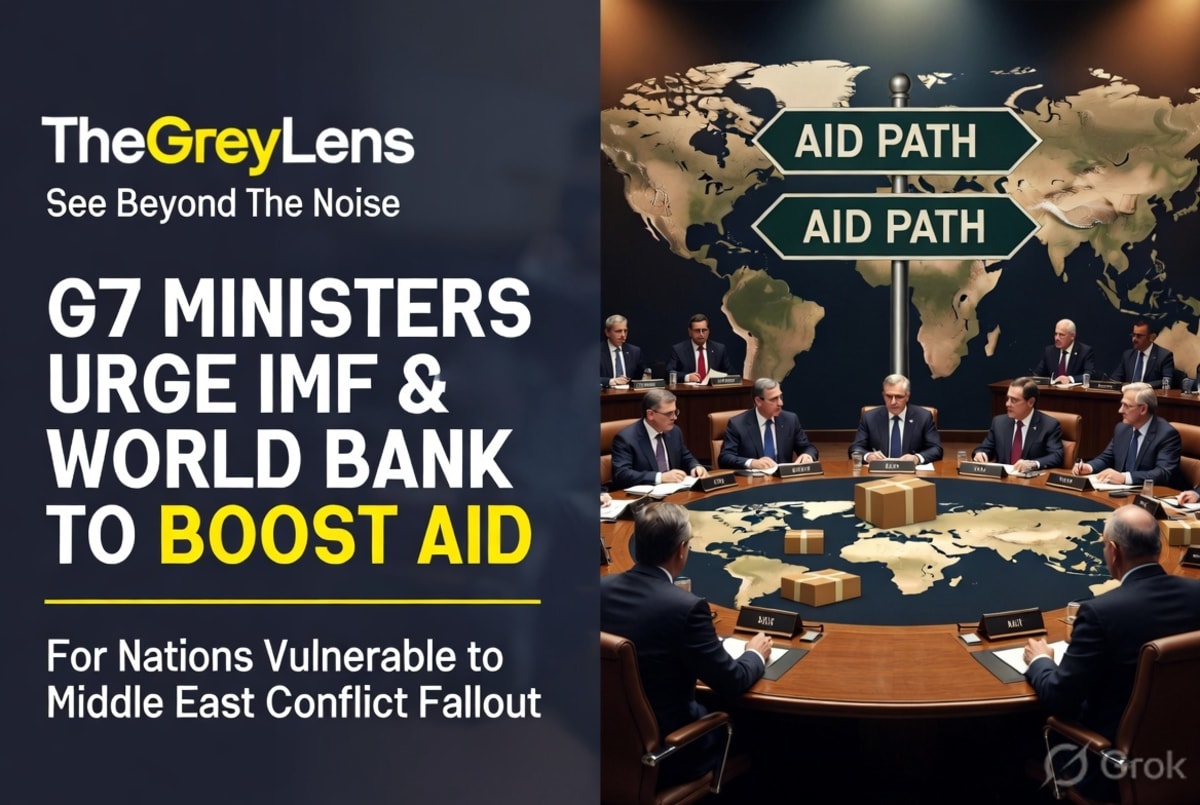 G7 Ministers Urge IMF, World Bank to Boost Aid for Nations Vulnerable to Middle East Conflict Fallout