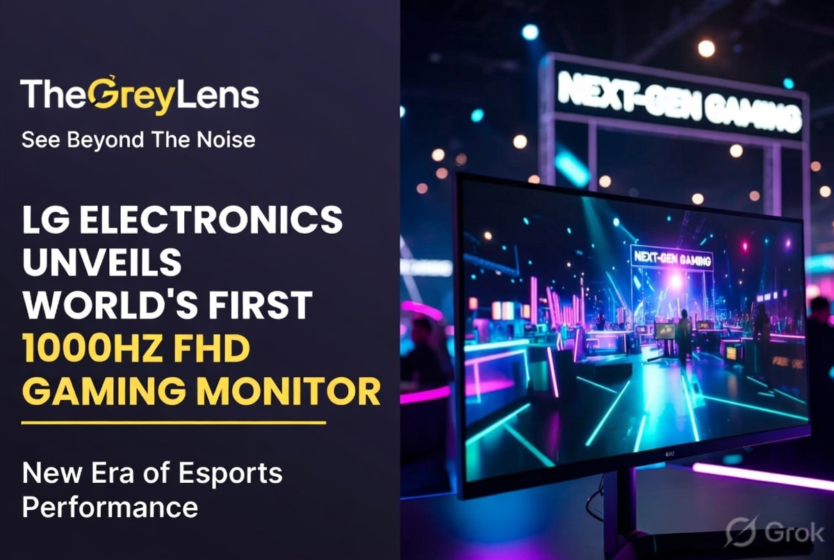 LG Electronics Unveils World's First 1000Hz FHD Gaming Monitor, Ushering in New Era of Esports Performance