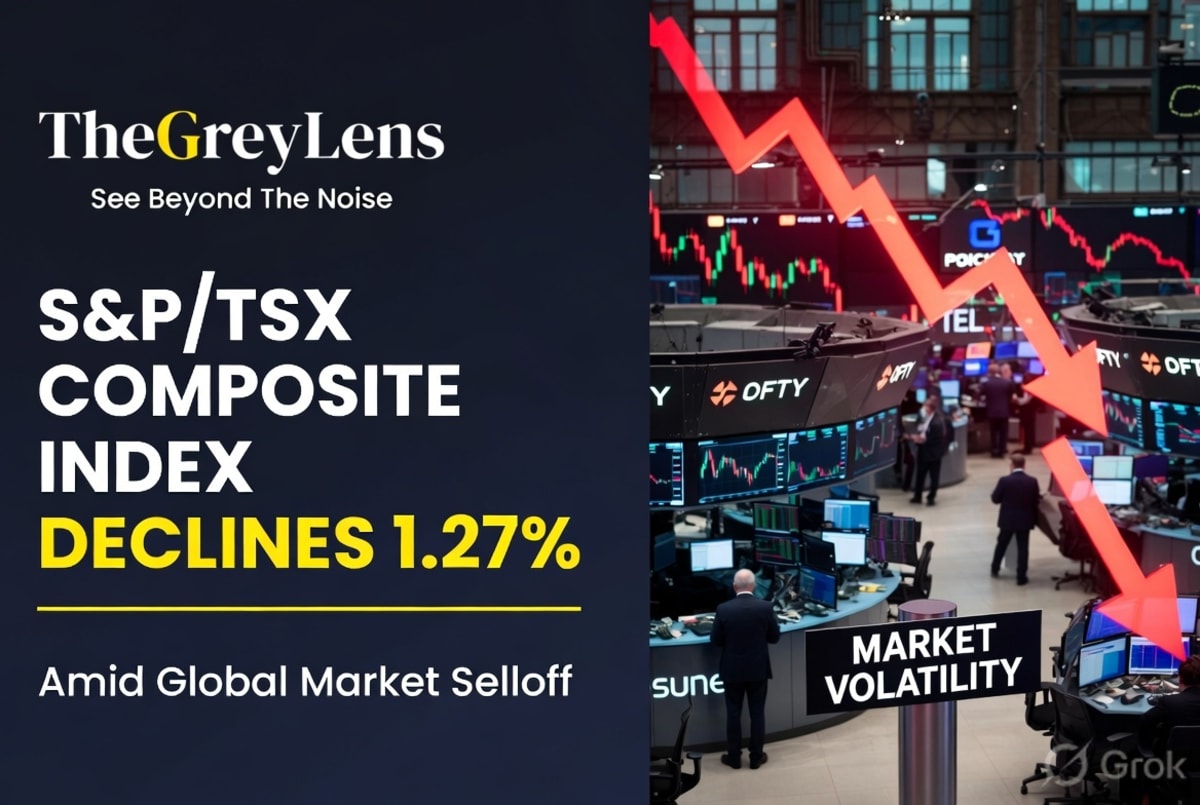 S&P/TSX Composite Index Declines 1.27% Amid Global Market Selloff