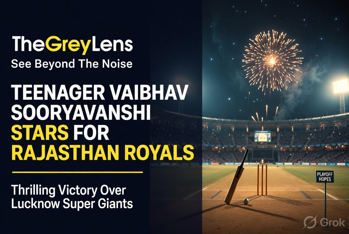 Teenager Vaibhav Sooryavanshi Stars as Rajasthan Royals Keep Playoff Hopes Alive with Thrilling Victory Over Lucknow Super Giants