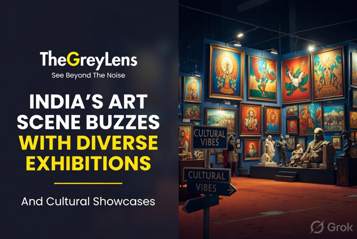 India's Art Scene Buzzes with Diverse Exhibitions and Cultural Showcases