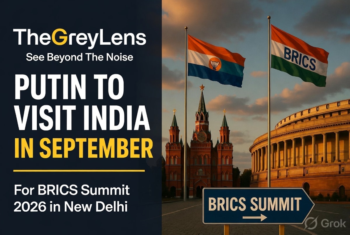 Putin to Visit India in September for BRICS Summit 2026 in New Delhi