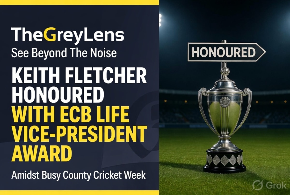 Keith Fletcher Honoured with ECB Life Vice-President Award Amidst Busy County Cricket Week