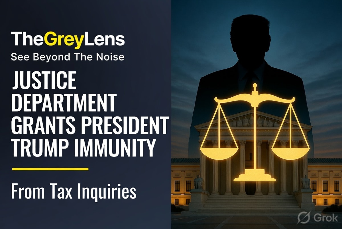 Justice Department Grants President Trump Immunity from Tax Inquiries