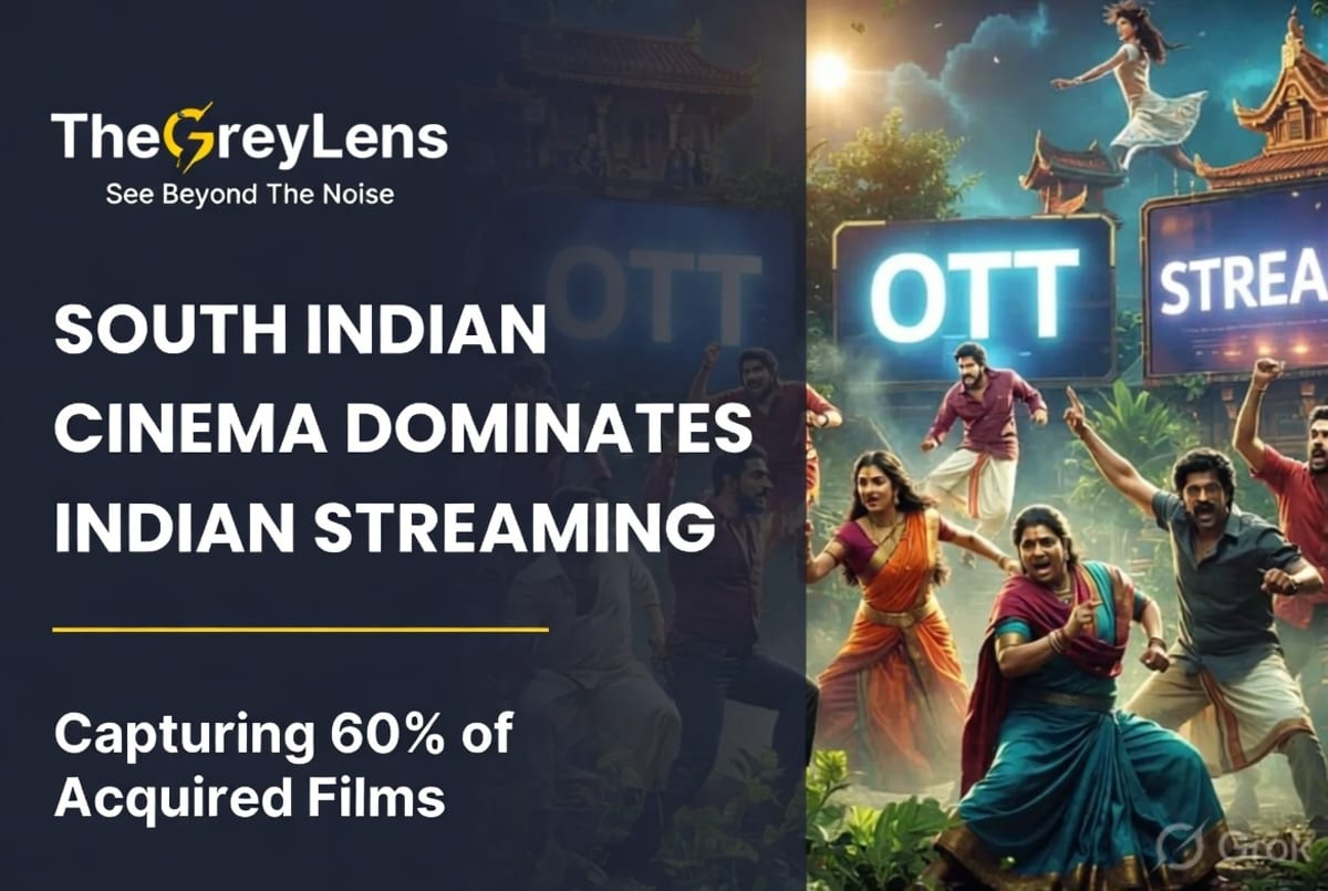 South Indian Cinema Dominates Indian Streaming Landscape, Capturing 60% of Acquired Films