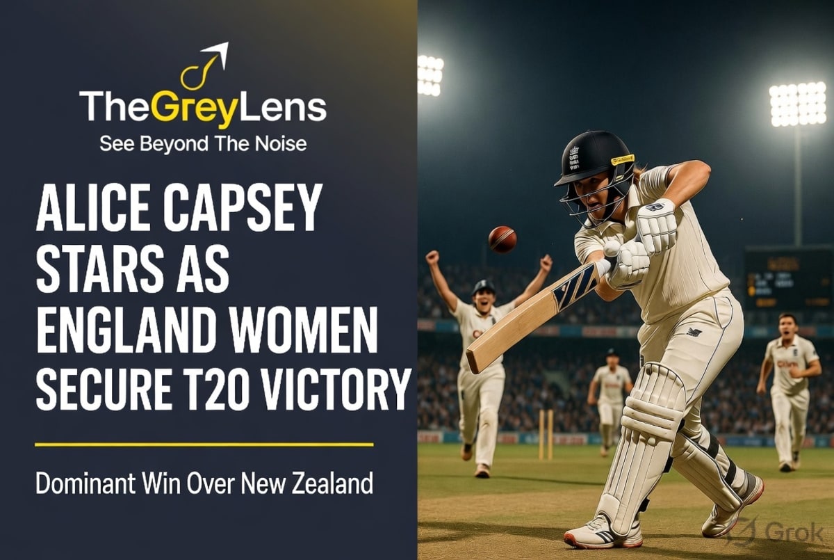 Alice Capsey Stars as England Women Secure Dominant T20 Victory Over New Zealand