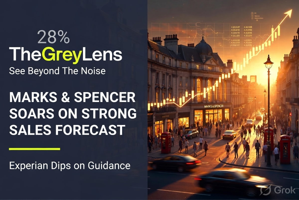 Marks & Spencer Soars on Strong Sales Forecast; Experian Dips on Guidance