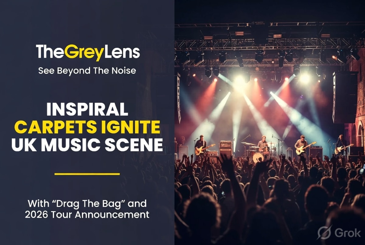 Inspiral Carpets Ignite UK Music Scene with "Drag The Bag" and 2026 Tour Announcement