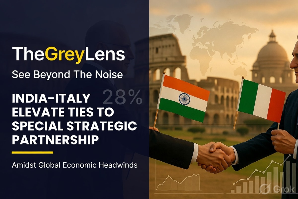 India-Italy Elevate Ties to Special Strategic Partnership Amidst Global Economic Headwinds