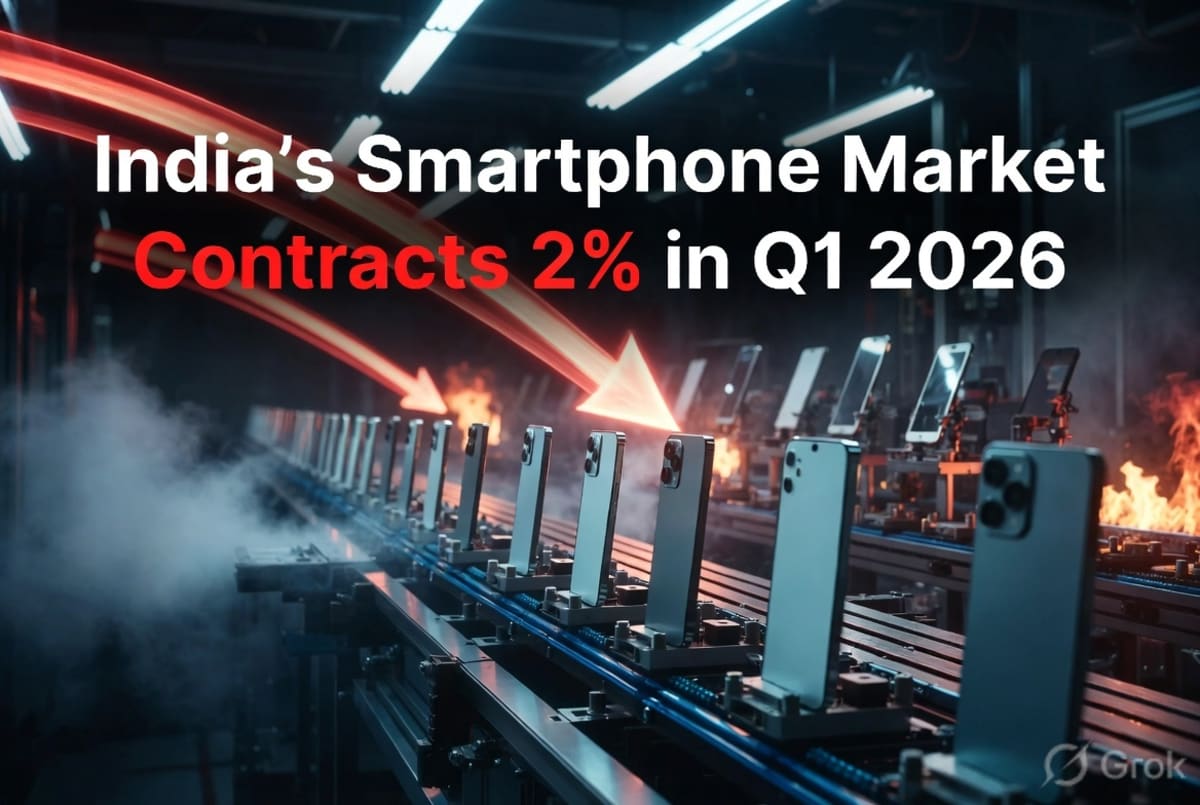 India's Smartphone Market Contracts 2% in Q1 2026 Amidst Rising Costs and Softening Demand