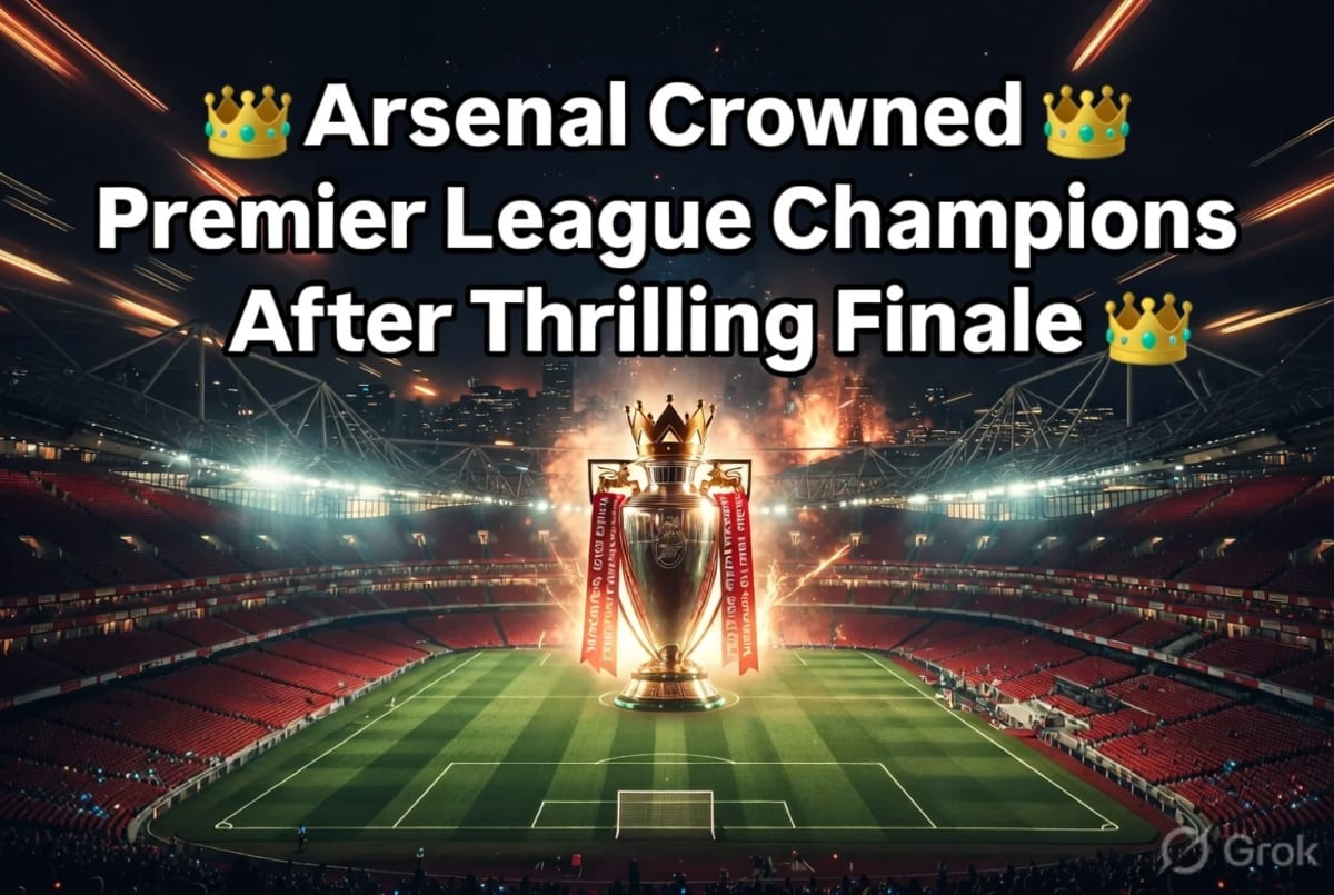 Arsenal Crowned Premier League Champions After Thrilling Season Finale