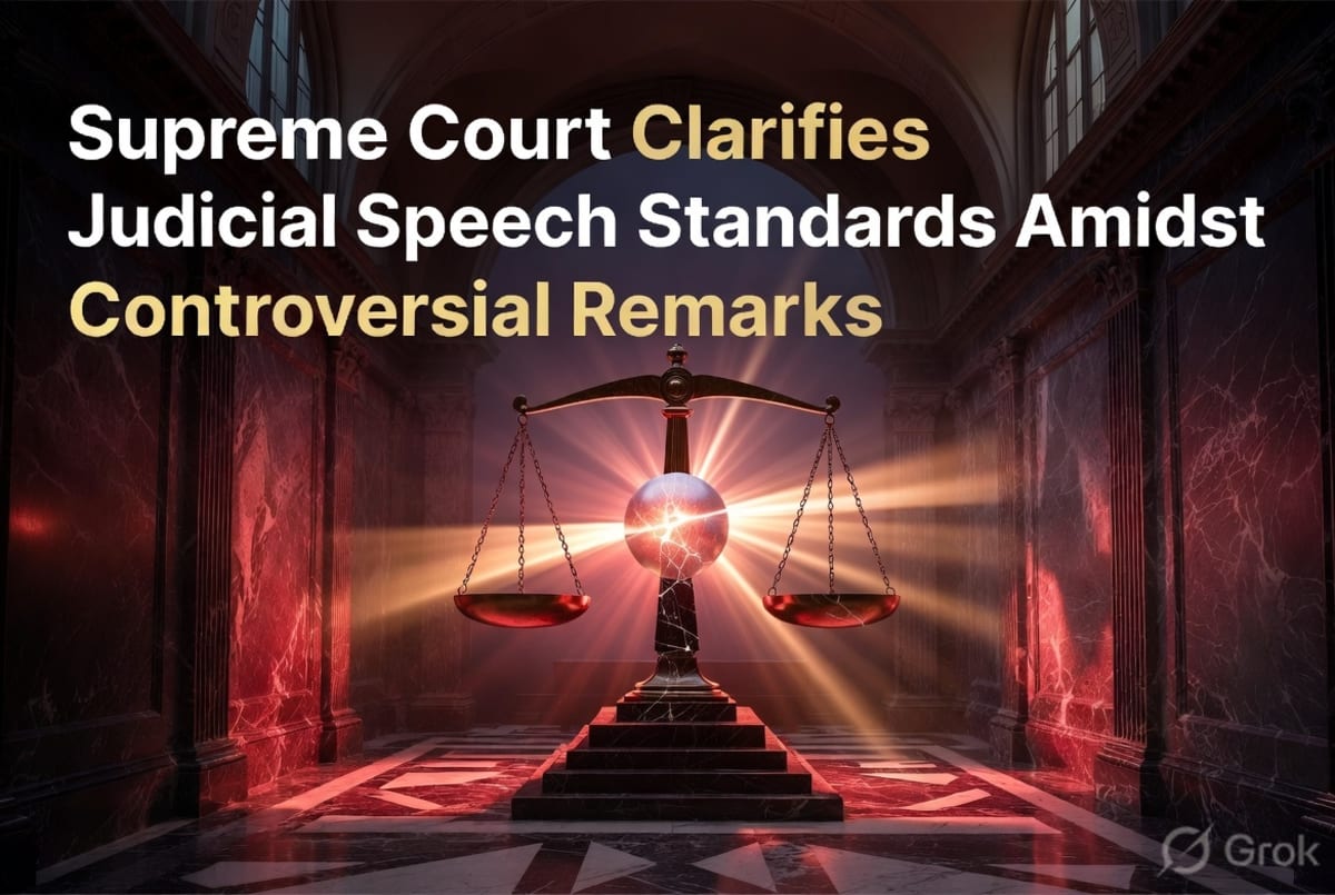 Supreme Court Clarifies Judicial Speech Standards Amidst Controversial Remarks
