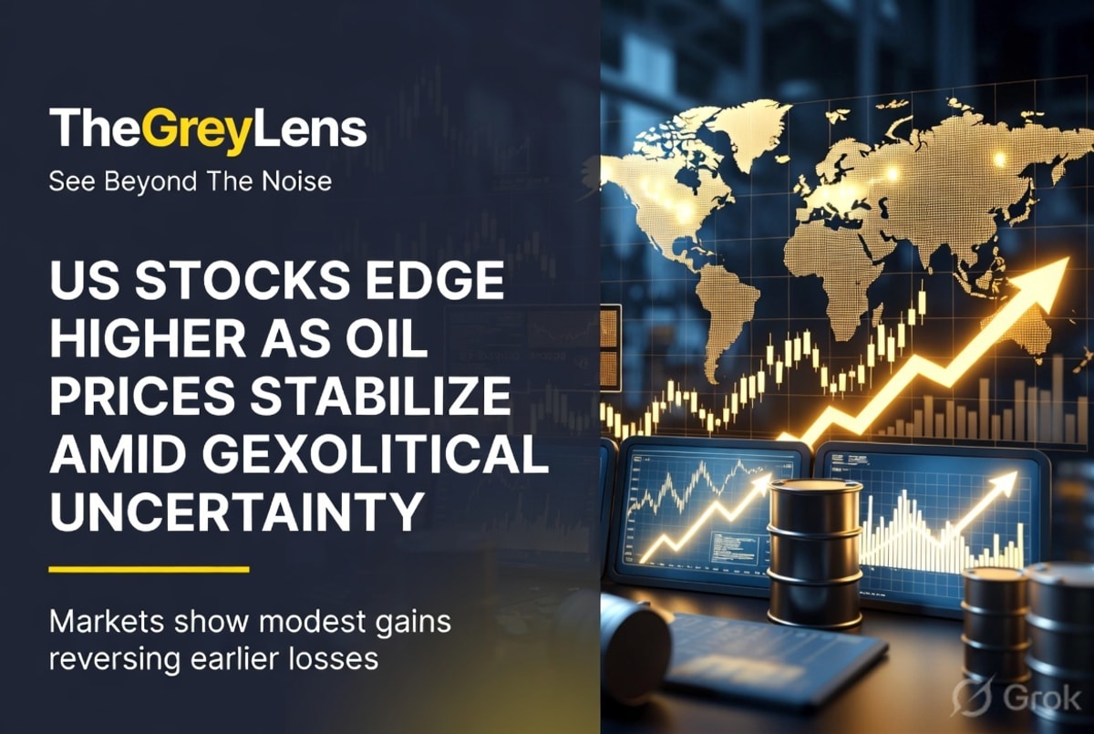 US Stocks Edge Higher as Oil Prices Stabilize Amid Geopolitical Uncertainty