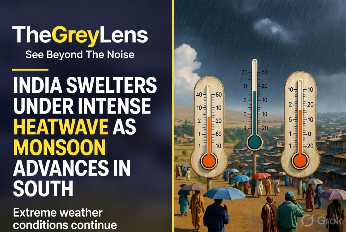 India Swelters Under Intense Heatwave as Monsoon Advances in South