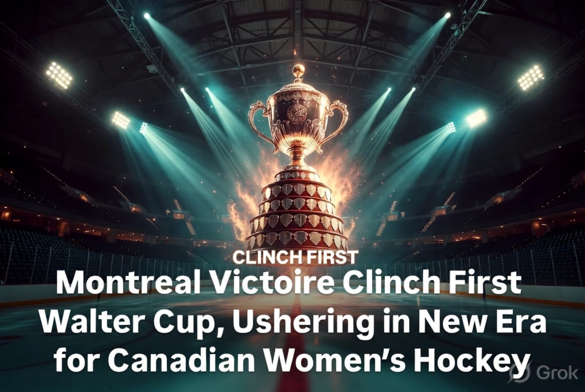 Montreal Victoire Clinch First Walter Cup, Ushering in New Era for Canadian Women's Hockey